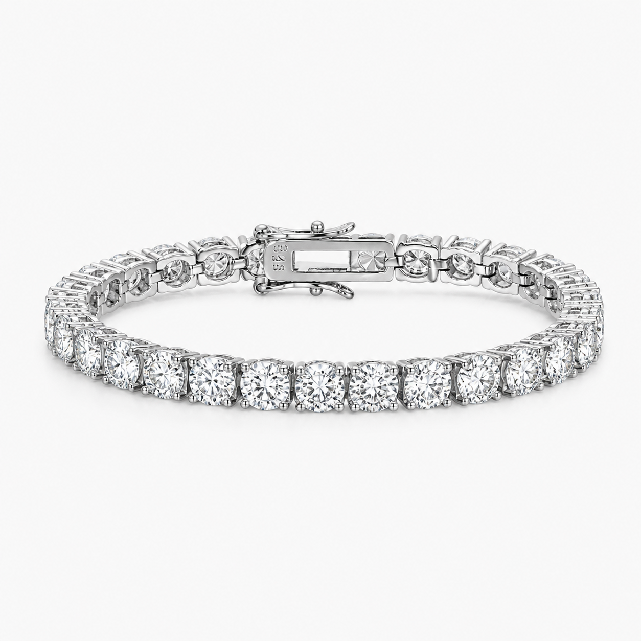 4mm Moissanite Tennis Bracelet