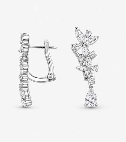 Floral Drop Earring