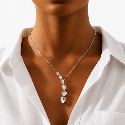Graduated Pear Necklace