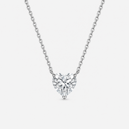 2ct heart necklace