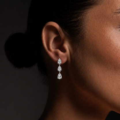 Long Pear Earring