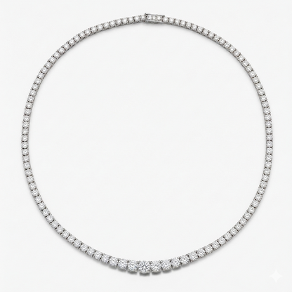 Graduated Tennis Necklace