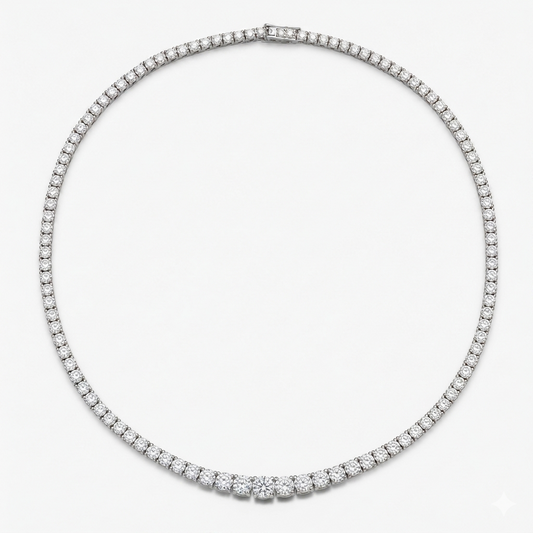 Graduated Tennis Necklace