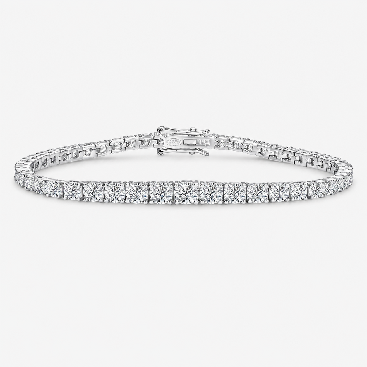 Graduated tennis bracelet 7.6 carats