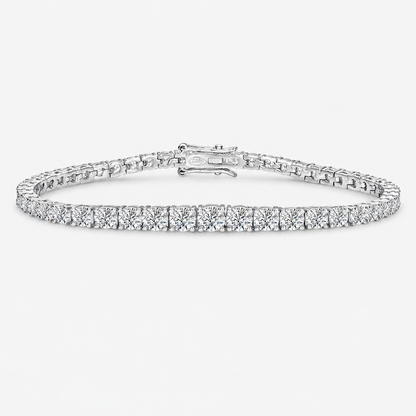 Graduated tennis bracelet 7.6 carats