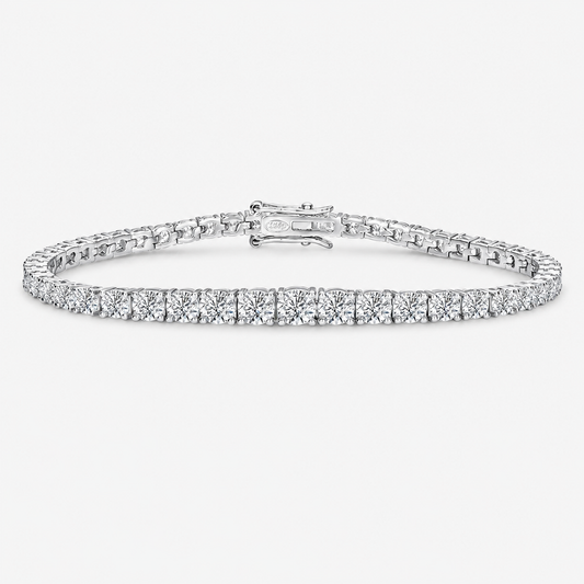 Graduated tennis bracelet 7.6 carats