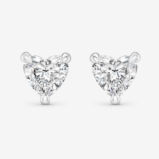 Heart shape stud earring