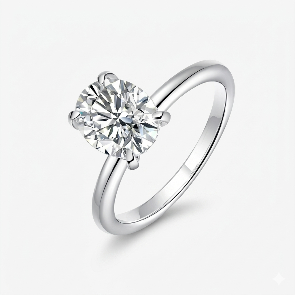 2ct Oval Moissanite Ring