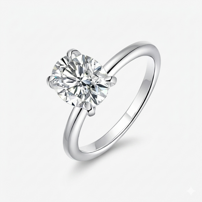 1ct Oval Moissanite ring