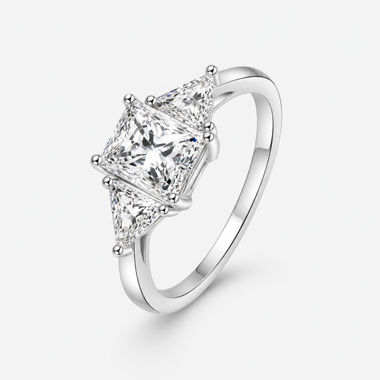 2ct Radiant Cut Moissanite Ring